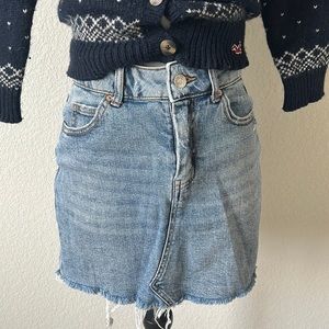 Wild fable Jean Skirt